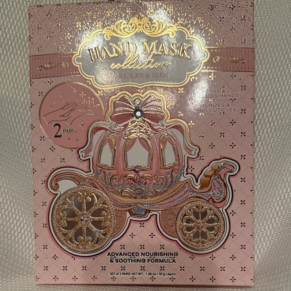 Enchante Accessories‎ Hand Mask Collection Collagen & Aloe 2 Pairs Pink Carriage